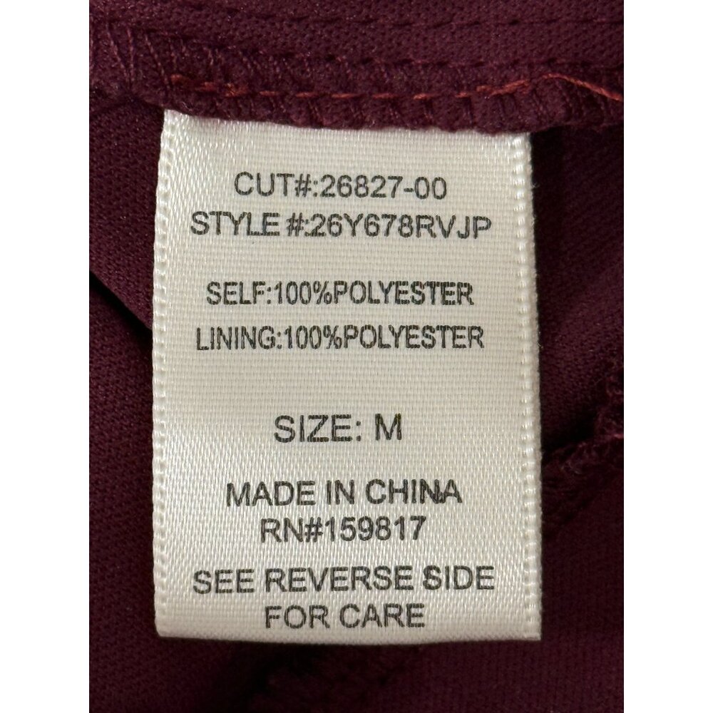 Altard State Womens Smocked Mini Dress Tiered Skirt Puff-Sleeves Red Floral Size - Picture 7 of 8